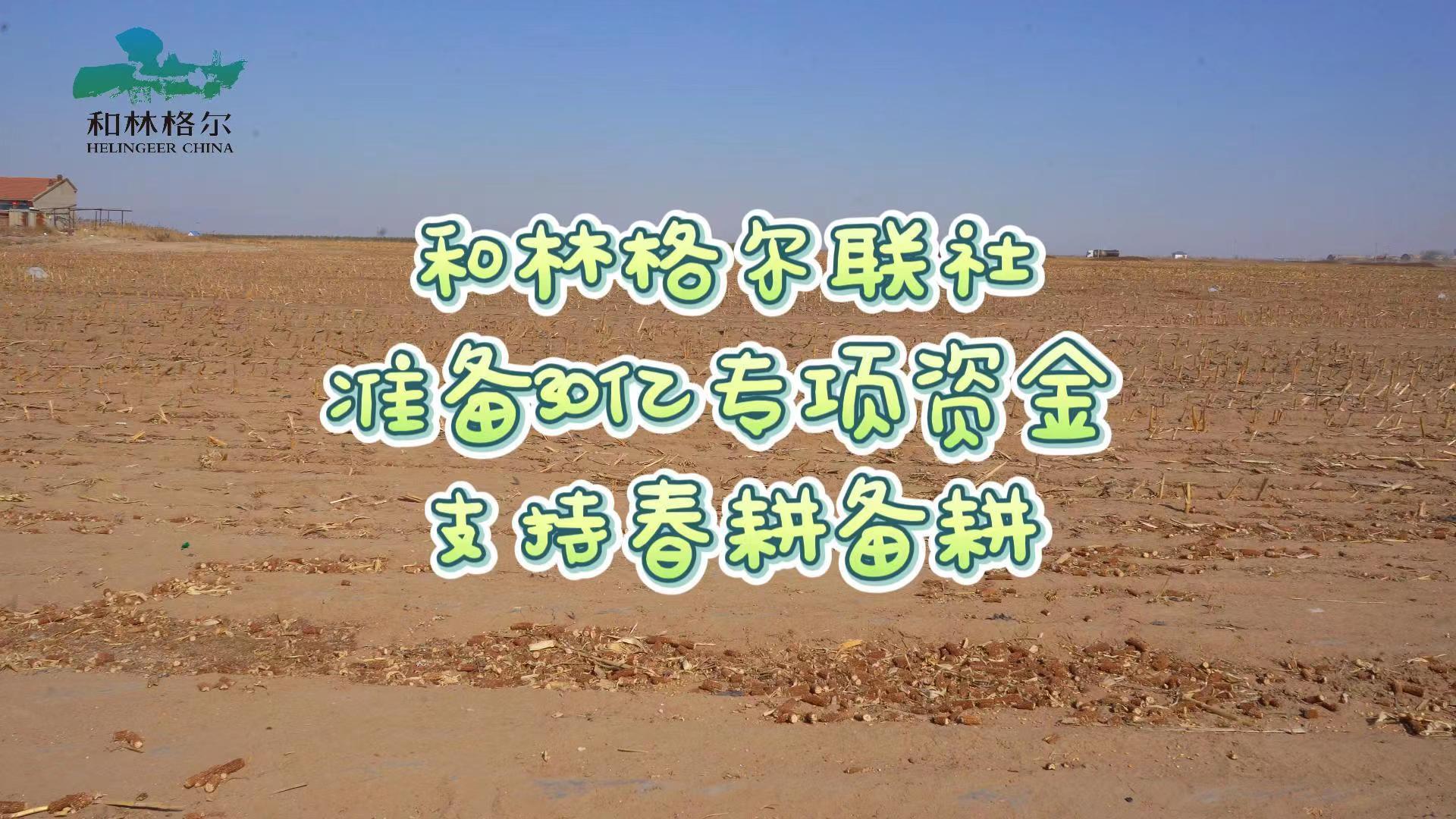 和林格爾聯(lián)社準(zhǔn)備30億專項資金支持春耕備耕